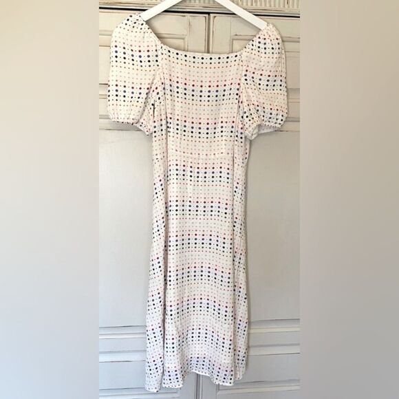 Ann Taylor Loft white Polkadot dress NWT - Picture 1 of 10